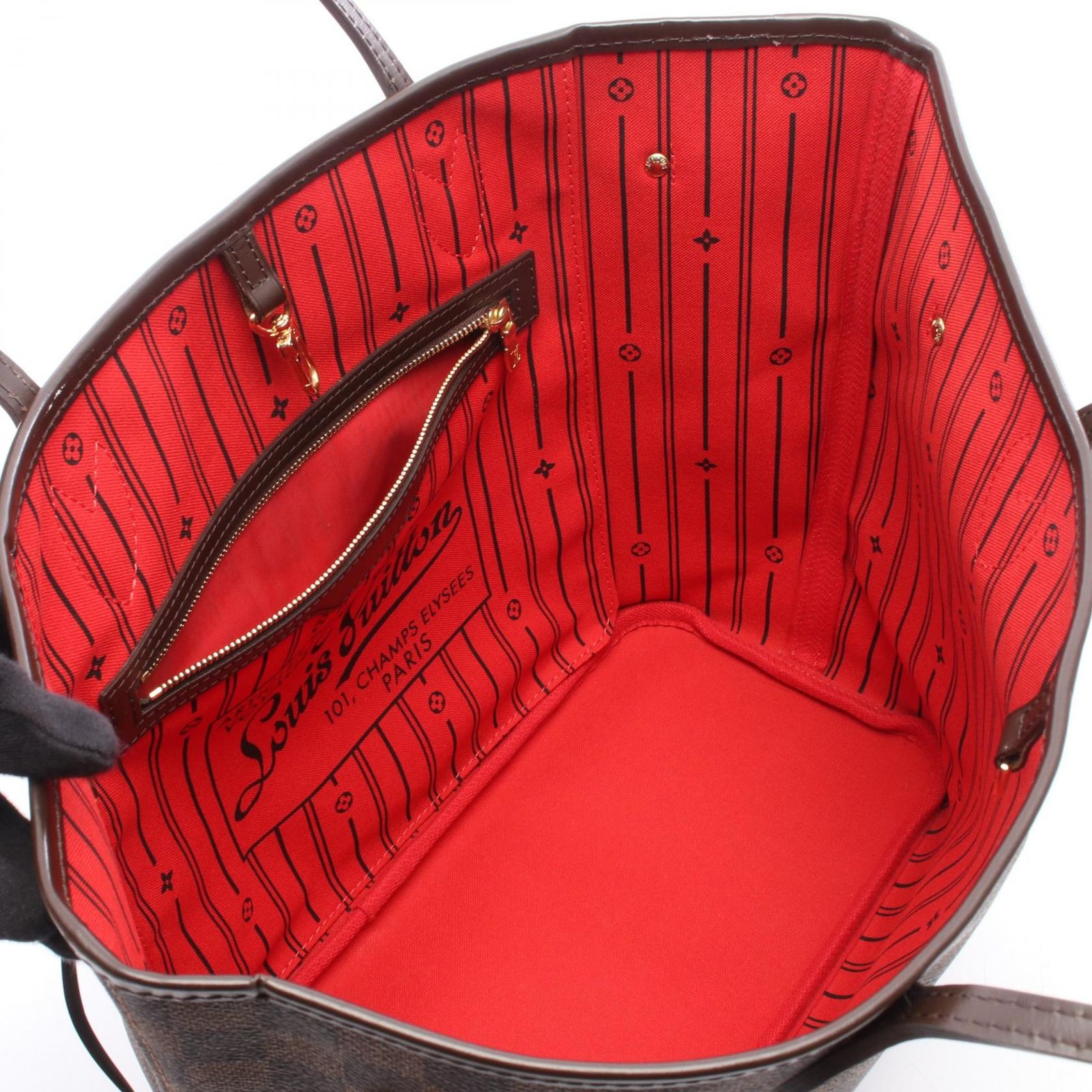 ルイ・ヴィトン LOUIS VUITTON トートバッグ ネヴァーフルMM N51105 PVCコーティングキャンバス レザー ネヴァーフルMM レディース Used A