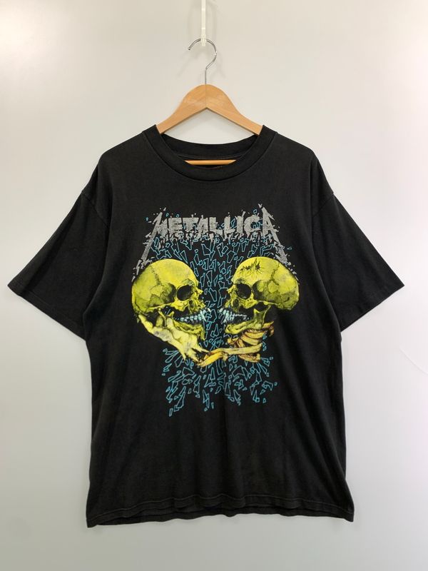 【中古品】 METALLICA メタリカ 91年製 PUSHEAD SS TEE パスヘッド ショートスリーブティー メンズ トップス 半袖Tシャツ 【146-260813-KS-31-min】