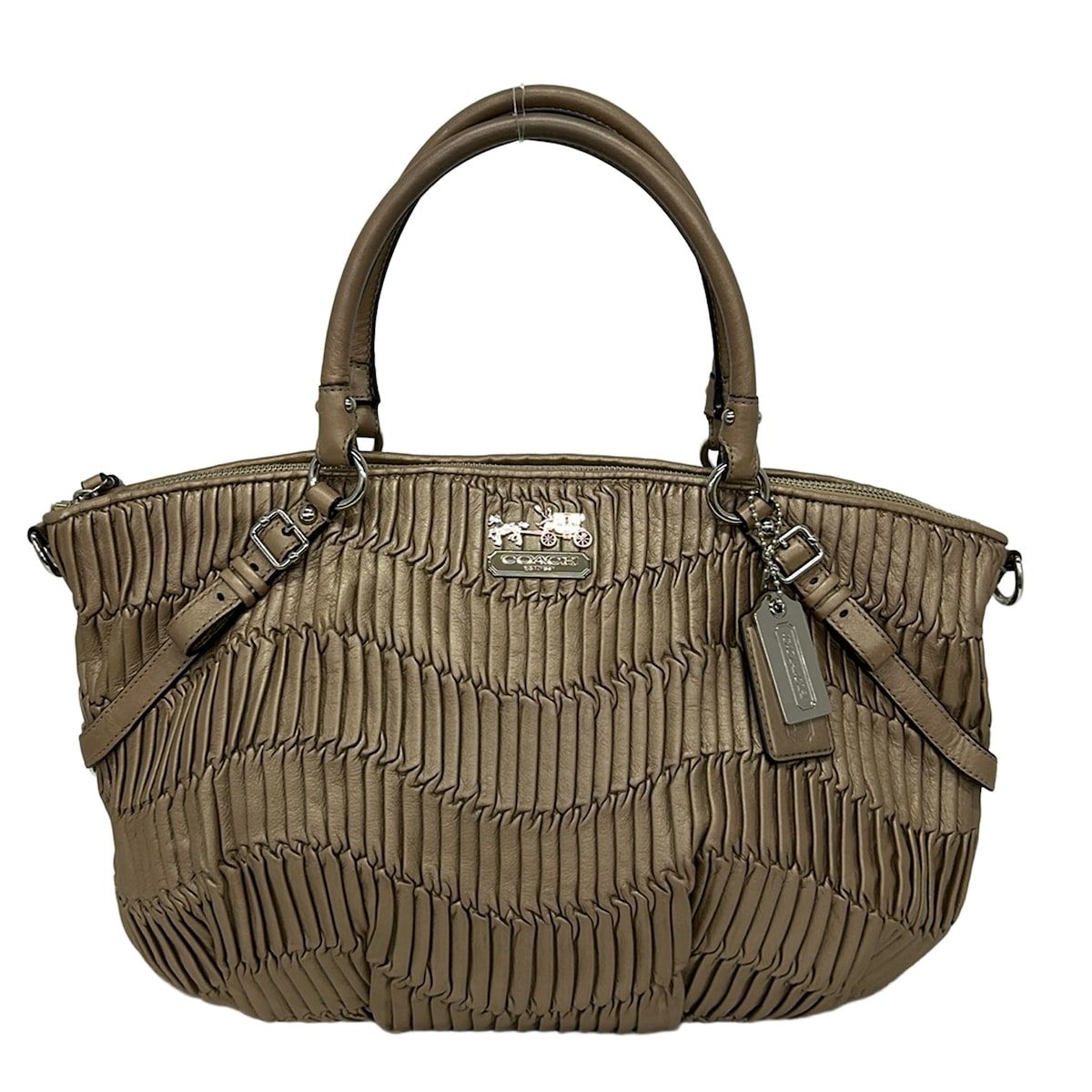 COACH(コーチ) ハンドバッグ マディソンギャザードレザーラージ 