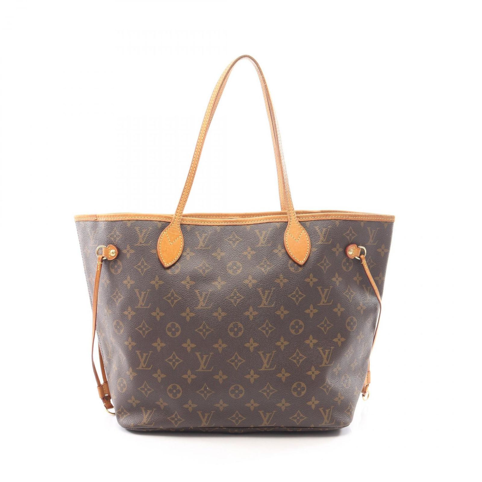 ルイ・ヴィトン LOUIS VUITTON トートバッグ ネヴァーフルMM モノグラム M40156 PVCコーティングキャンバス レザー ネヴァーフルMM 内ポケット破け レディース Used B