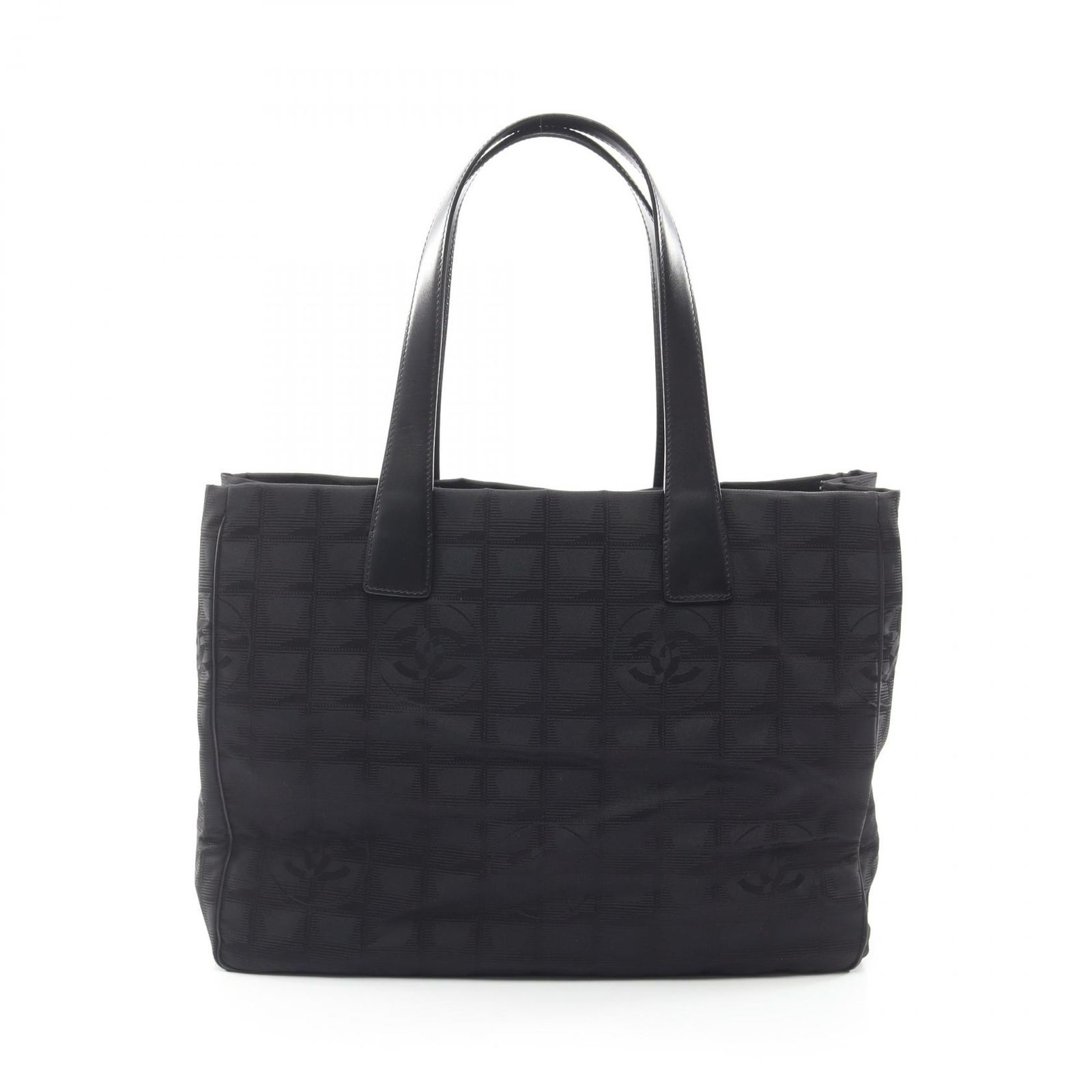 シャネル CHANEL トートバッグ ニュートラベルラインMM ブラック レザー ニュートラベルライントートMM レディース Used A