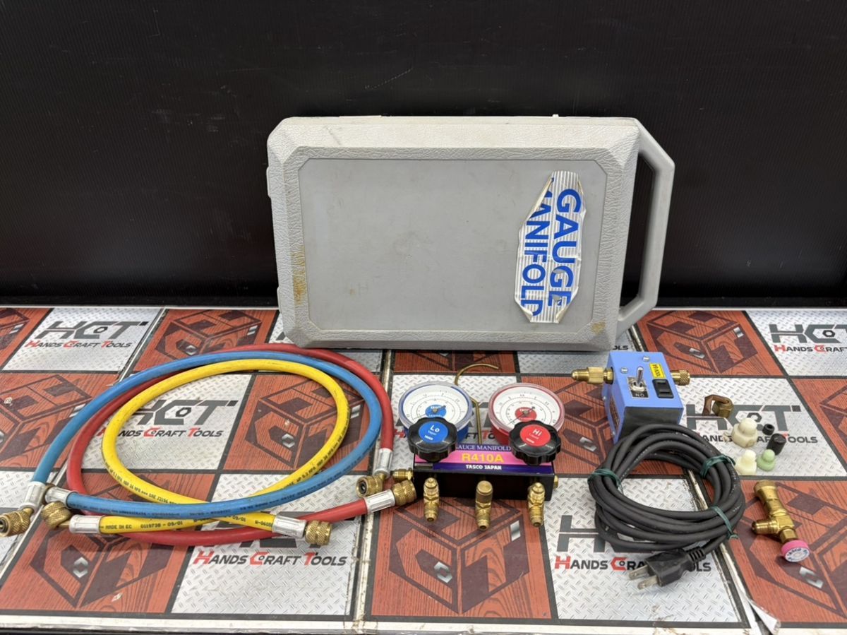 ■【ジャンク品】TASCO R410A ゲージマニホールド 修理 部品どり【ハンズクラフト宮崎新名爪店】
