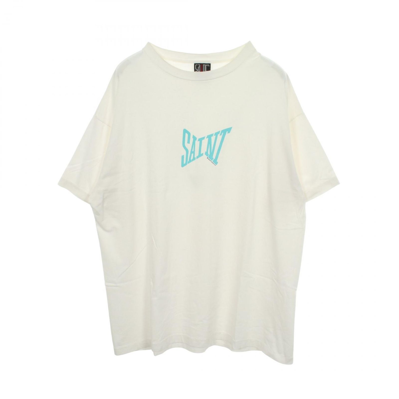 セント マイケル SAINT MICHAEL 半袖Tシャツ ロゴプリント コットン Tシャツ メンズ Used B