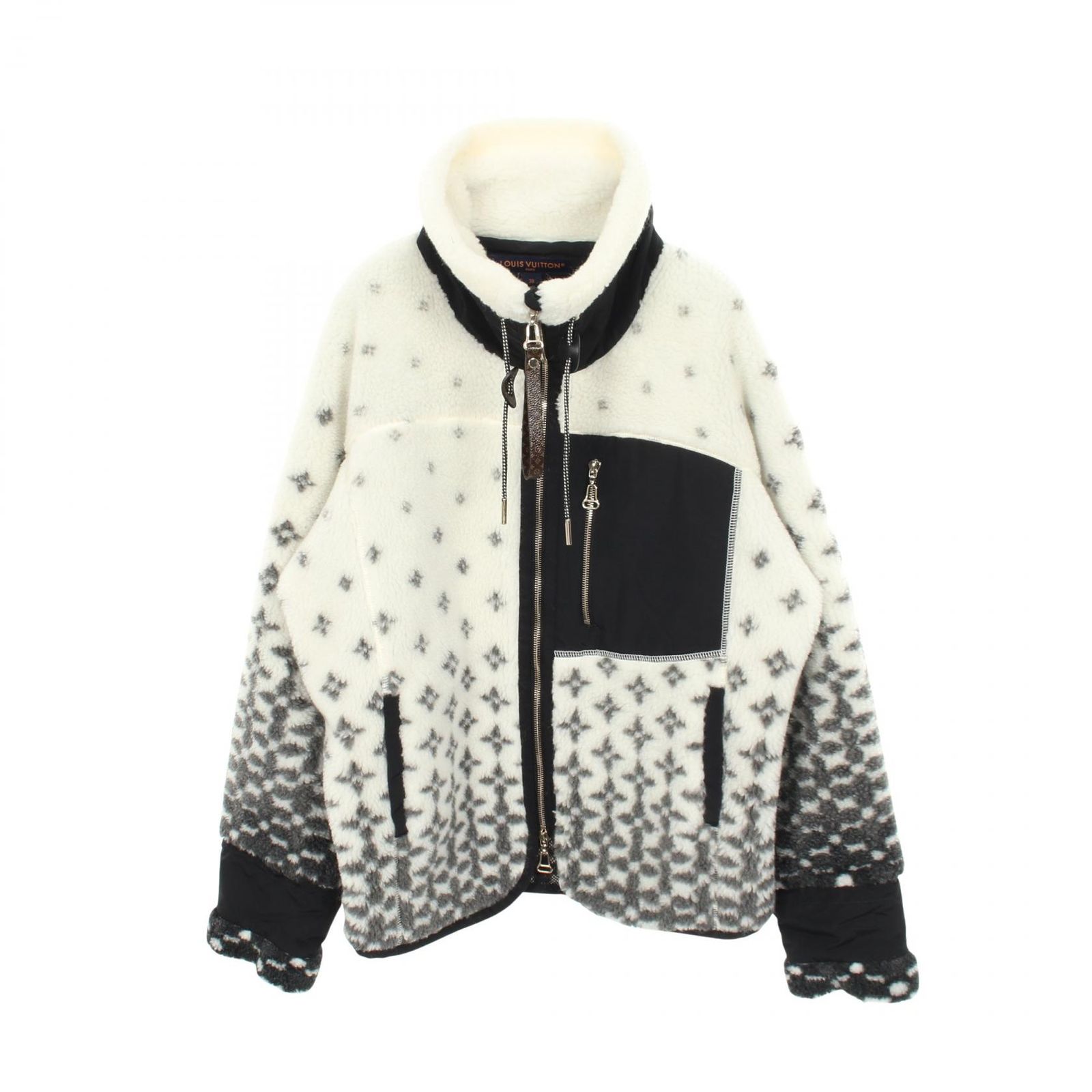 ルイ・ヴィトン LOUIS VUITTON ブルゾン オンブレ モノグラム フリースジャケット RW251WW PAU FSJA12 ウール モノグラム フリースジャケット レディース Used A 157,900円