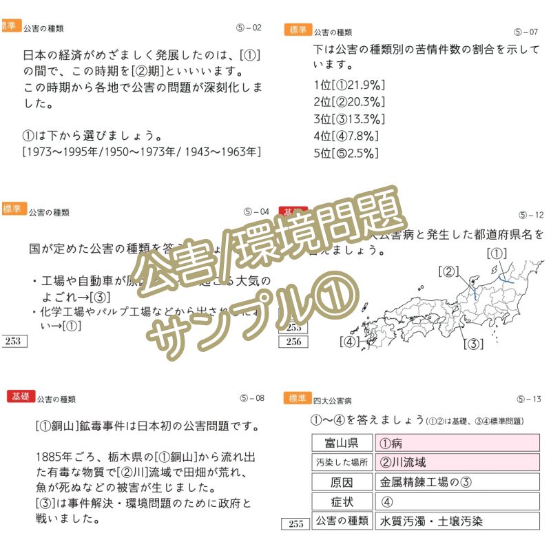 中学受験 暗記カード 極める地理(分野別) サピックス コアプラス 予習