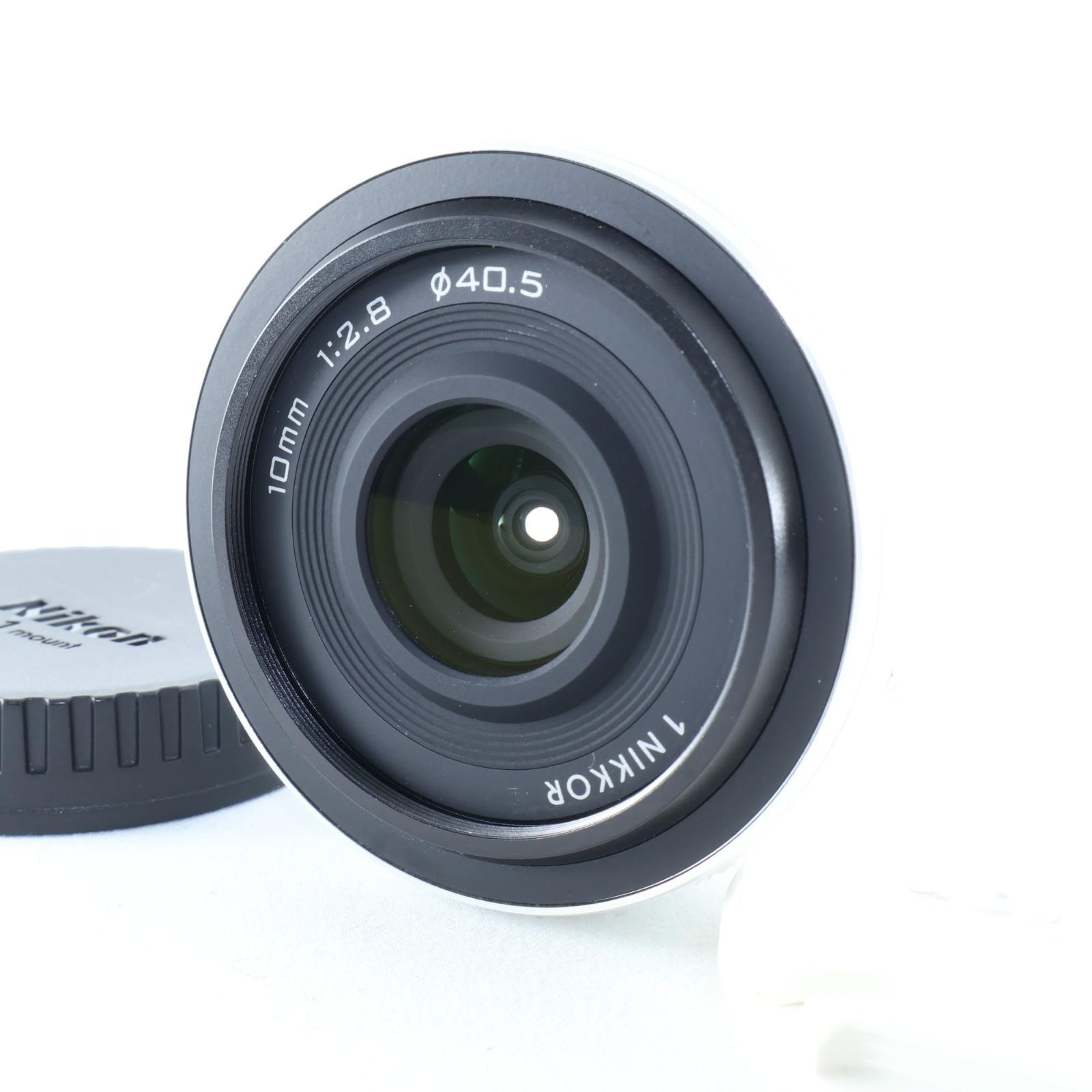 [상태 양호] 니콘 싱글 포커스 렌즈 1 니코르 10mm f/2.8 화이트 니콘 CX 포맷 전용
