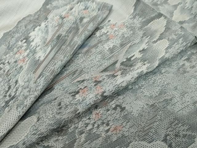 平和屋着物●本場大島紬　白大島　7マルキ　雲取り風景文　正絹　逸品　未使用　DABI9725ud 24,375円
