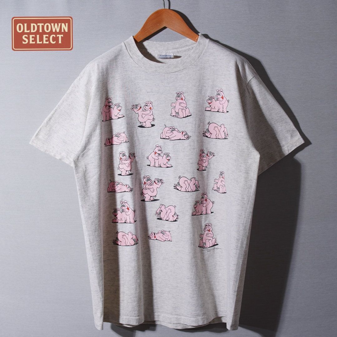 90s USA製 1991年製 四十八手 エロ Tシャツ L グレー ヴィンテージ