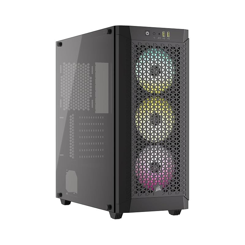 【新品】 CORSAIR 480T RGB Airflow Tempered Glass ミドルタワー型PCケース ブラック CC-9011272-WW