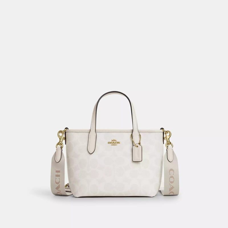 ?COACH コーチ シティ ミニ トート バッグ・シグネチャー キャンバス　CW032 IMXUX 20,230円