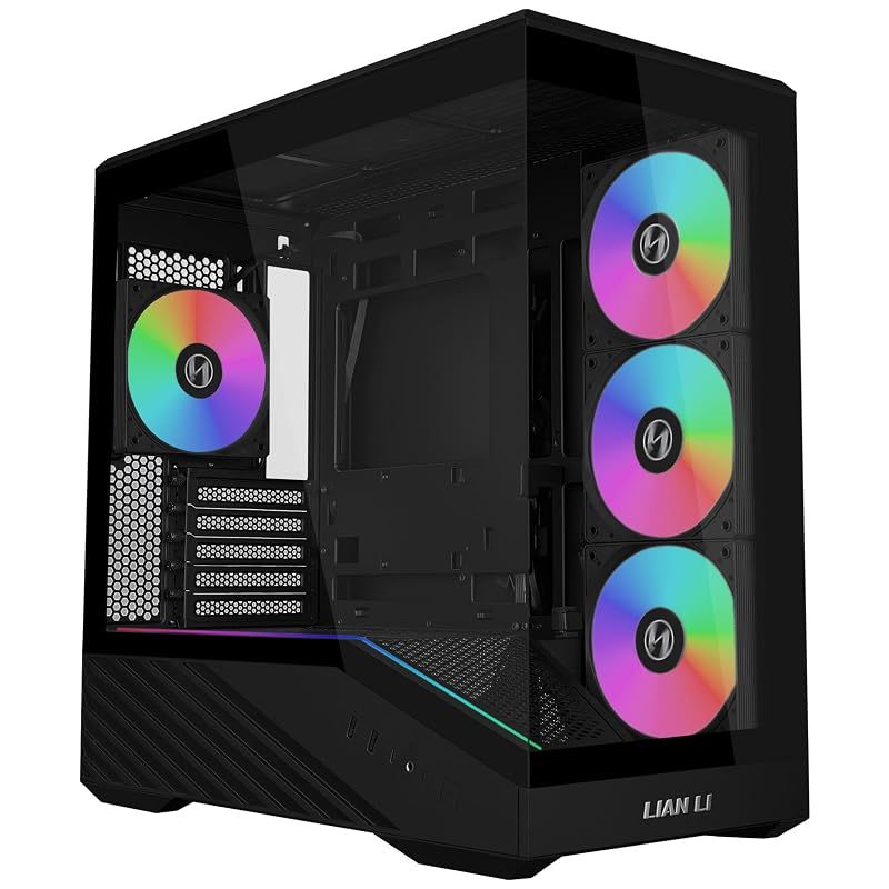 【新品】 LIANLI ミニタワーPCケース Vector V100R MINI ピラーレス バックコネクトm-ATX/m-ATX/Mini-ITX規格マザーボード対応 ARGBファン4基標準搭載 V100RMIX 日本正規代理店品