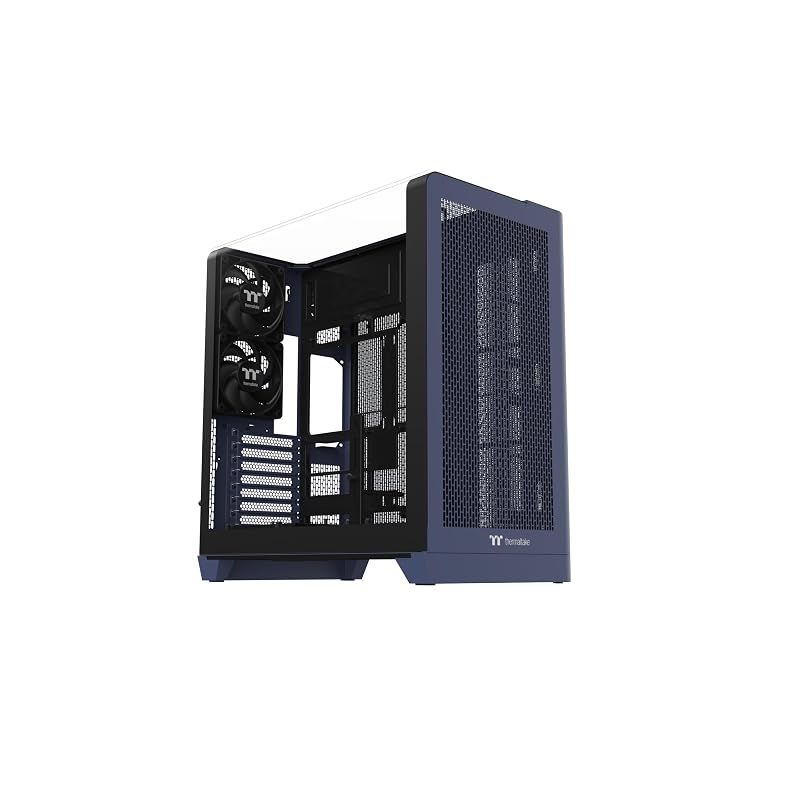 【新品】 Thermaltake View 390 Air Future Dusk 120mmファン 2基搭載 湾曲強化ガラス ミドルタワー ATX PCケース CA-11F-00MNWN-00 CS9389