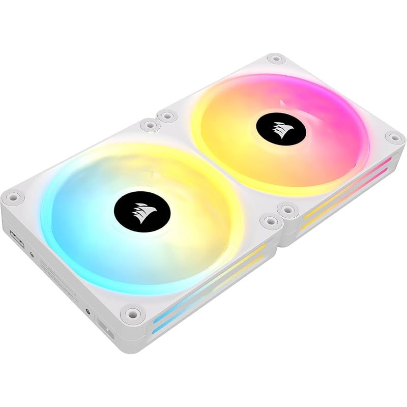 【新品】 CORSAIR iCUE LINK QX140 RGB QX RGB シリーズ 140mm 磁気ドーム RGB ファン ホワイト【スターターキット】CO-9051008-WW 1