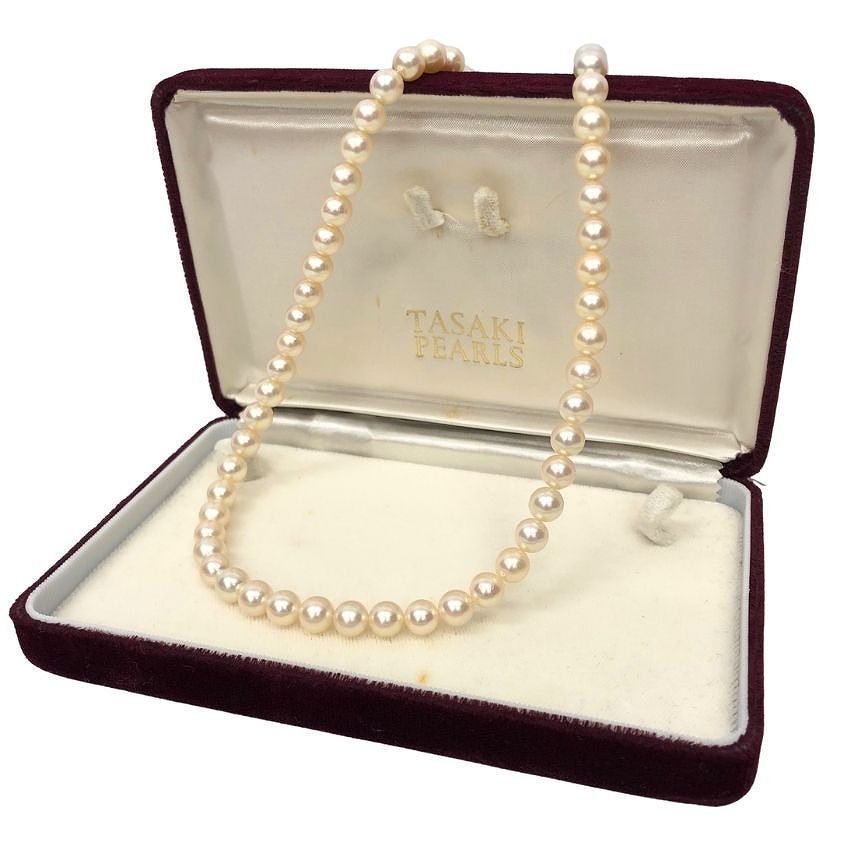 TASAKI 田崎 タサキ パールネックレス 7～7.2mm玉 一連 あこや真珠 