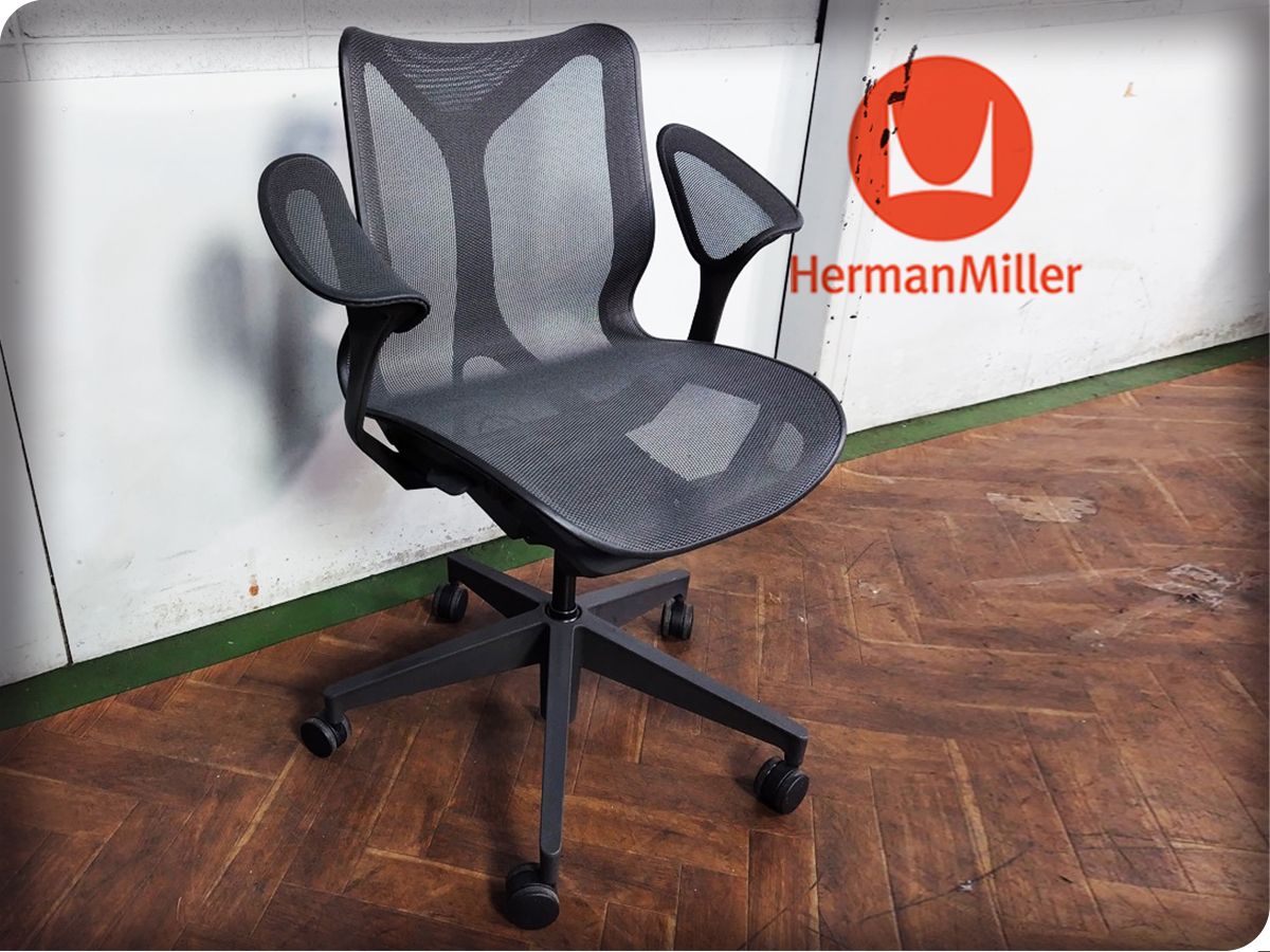 ■美品/Herman Miller/ハーマンミラー/最高級/Cosm Chair/コズムチェア/Studio 7.5/ローバック/固定アーム/デスクチェア/24万/eee6560m