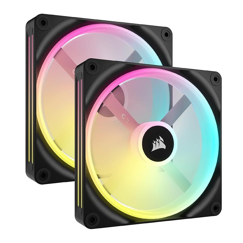 【新品】 CORSAIR iCUE LINK QX140 RGB QX RGB シリーズ 140mm 磁気ドーム RGB ファン ブラック【スターターキット】CO-9051004-WW 1