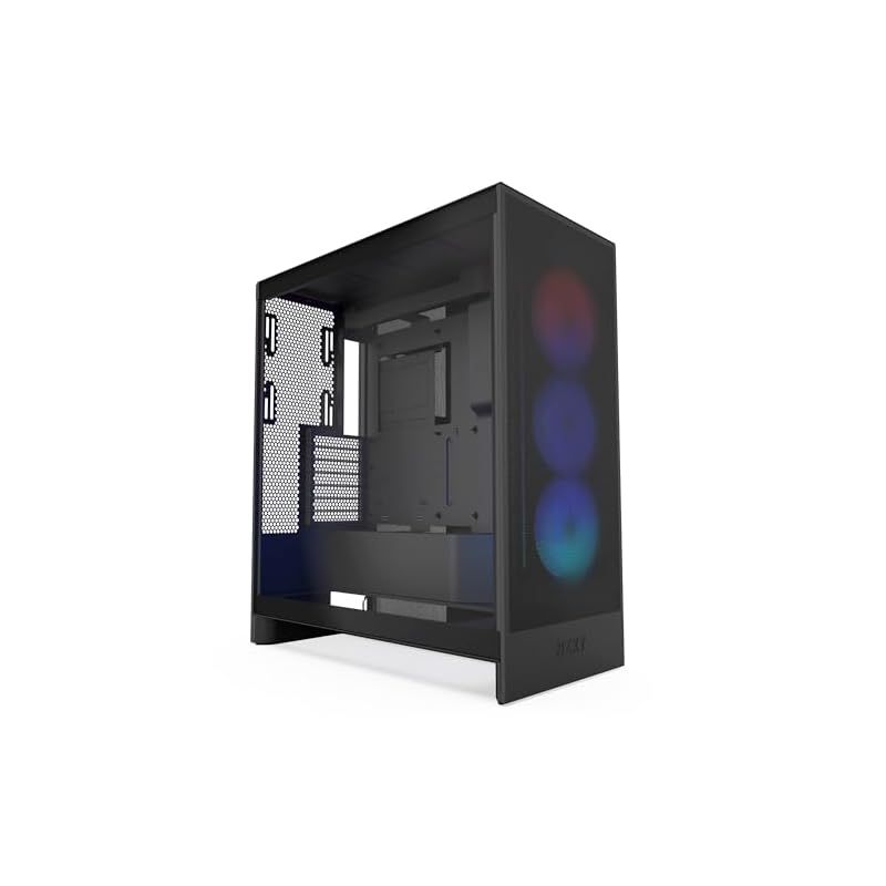 【新品】 NZXT H7 Flow RGB v2 Black 360mm RGBシングルフレームファン搭載 ミドルタワーATXケース CM-H72FB-R1 CS9014