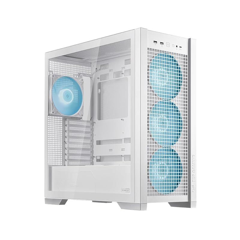 【新品】 ASUS TUF GAMING GT302 ARGB WHT BTFマザーボード 対応 強化ガラス ミドルタワー EATX PCケース 白 国内正規代理店品