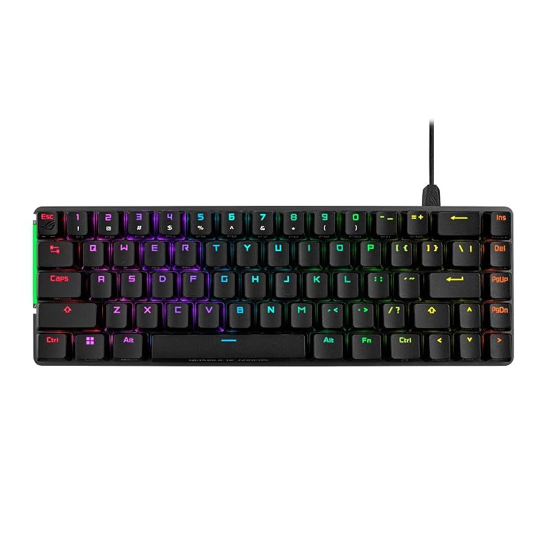 【新品】 ASUS ゲーミングキーボード ROG Falchion Ace (65%レイアウト / ROG NXメカニカルスイッチ / デュアルUSB-C / ファイナルファンタジーXIV推奨モデル / タッチパネル / US配列 / カバーケース付属 / R 15,809円