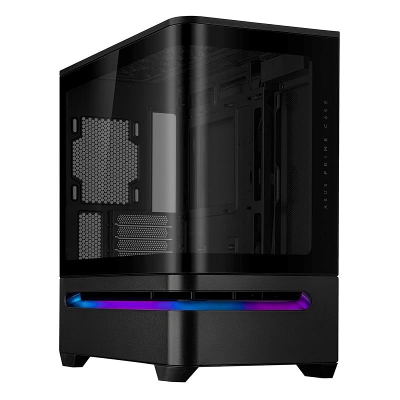 【新品】 ASUS Prime AP202 Micro-ATX PCケース 湾曲したガラスパネル 420mmまでGPUをサポート PRIME AP202 TG BLACK 国内正規代理店品 黒 12,071円