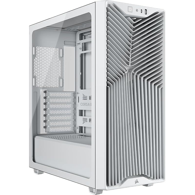 【新品】 CORSAIR 3200D RS ミドルタワー PC ケース ? ホワイト CC-9011335-WW