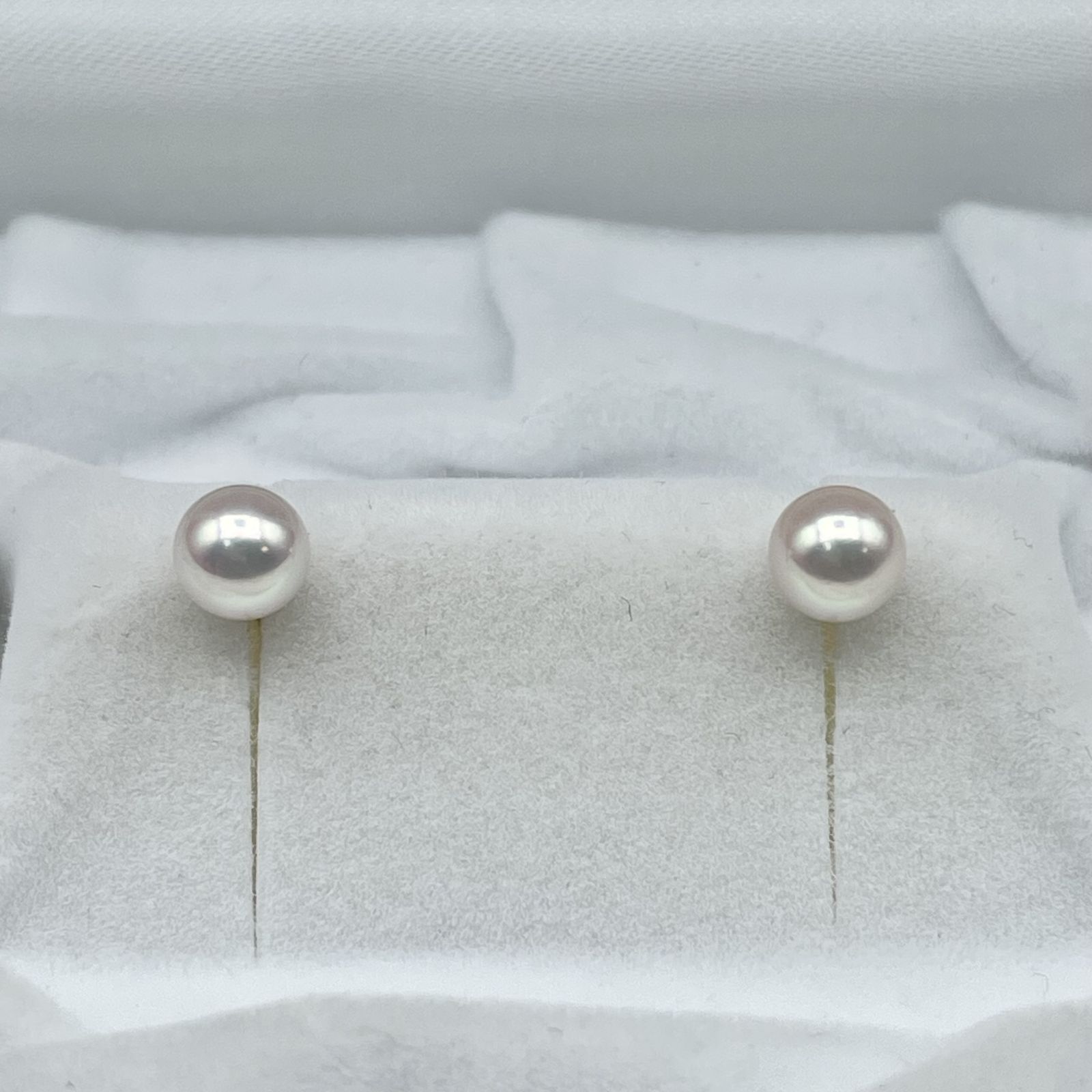 TASAKI アコヤ真珠 約5.8mm ピアス K18【2763736-0813】