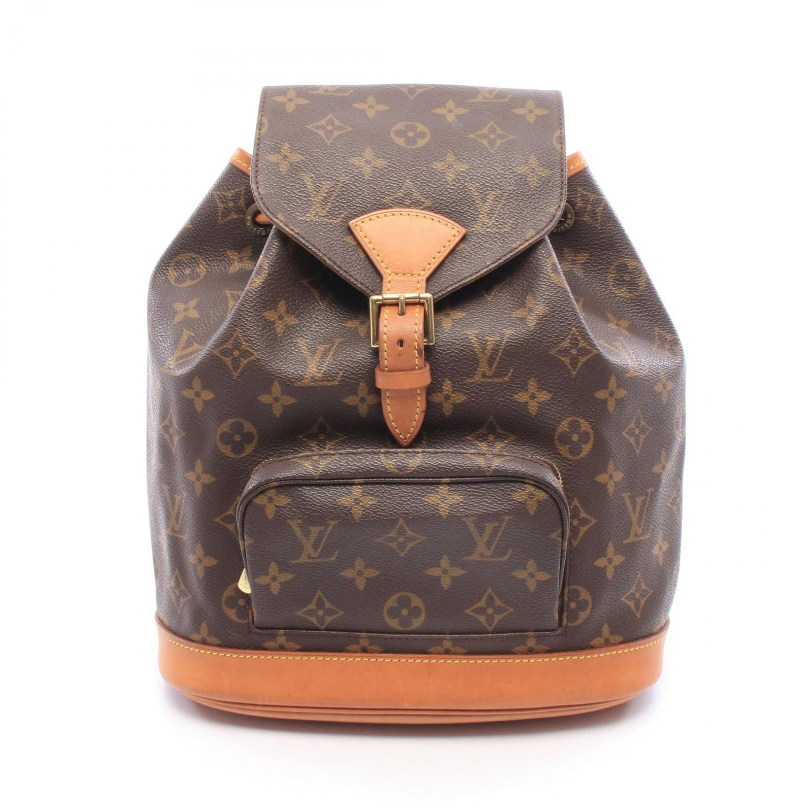 ルイ・ヴィトン LOUIS VUITTON リュックサック バックパック モンスリMM モノグラム M51136 PVCコーティングキャンバス レザー モンスリMM レディース Used B