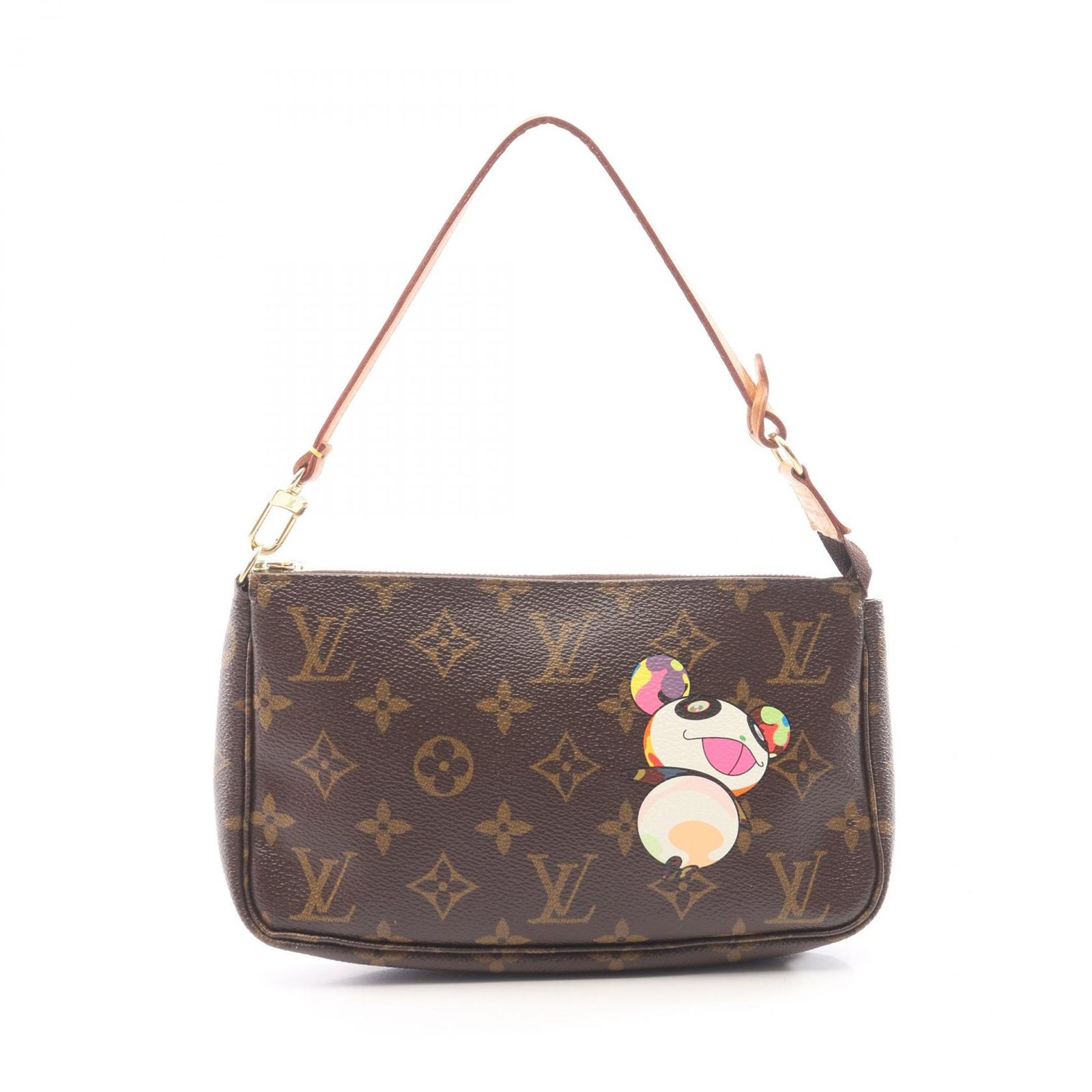 ルイ・ヴィトン LOUIS VUITTON ハンドバッグ ポシェットアクセソワール M51981 PVCコーティングキャンバス レザー LVxMT アクセサリーポーチ レディース Used B