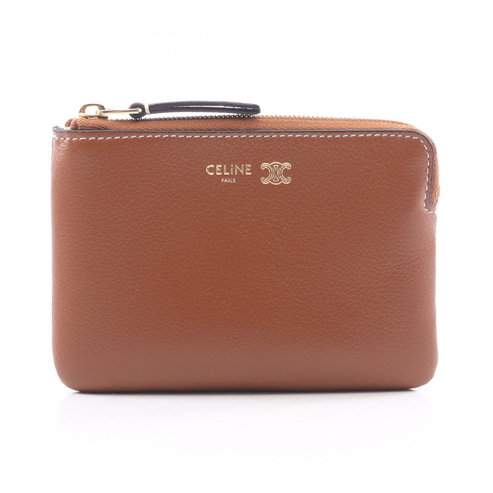 セリーヌ CELINE コインケース コインパース トリオンフ スタンプ キーリング付き L100K2O54GHD1 レザー コインケース レディース 新品