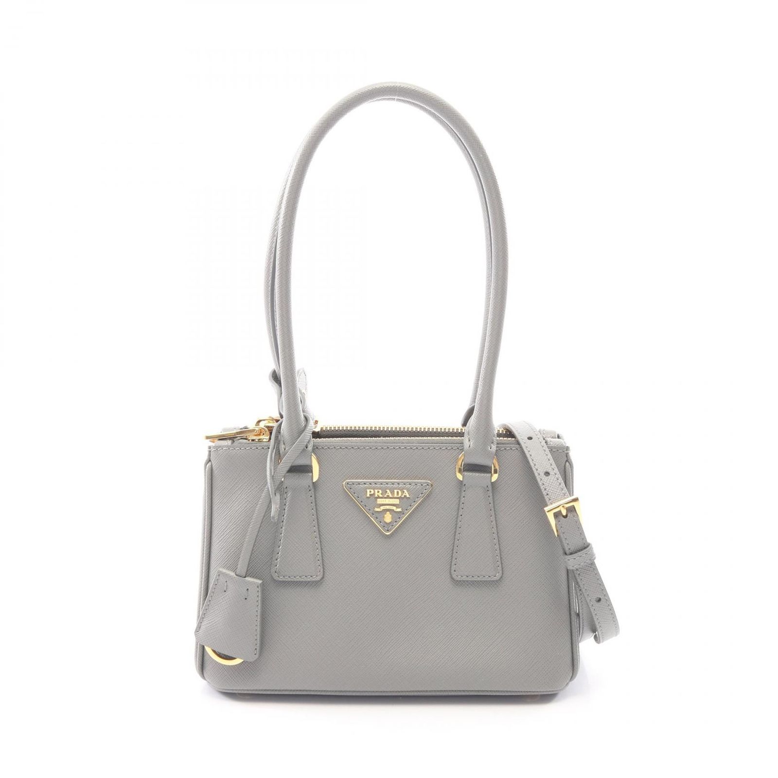 プラダ PRADA ハンドバッグ ガレリア SAFFIANO LUX 2WAY 1BA906 グレー サフィアーノレザー グレー ガレリア 2way トートバッグ ミニ レディース Used A 178,900円