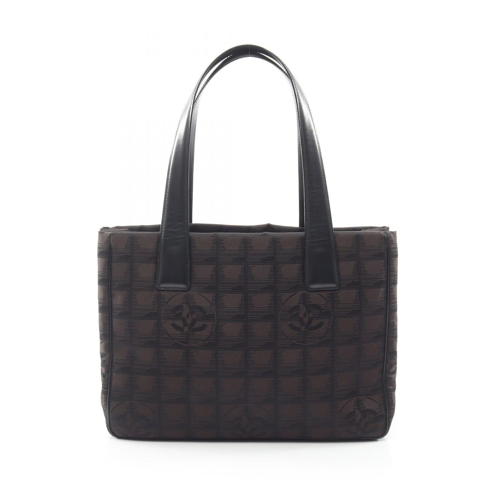 シャネル CHANEL トートバッグ ニュートラベルラインPM ダークブラウン キャンバス レザー ニュートラベルライントートPM レディース Used A 50,880円