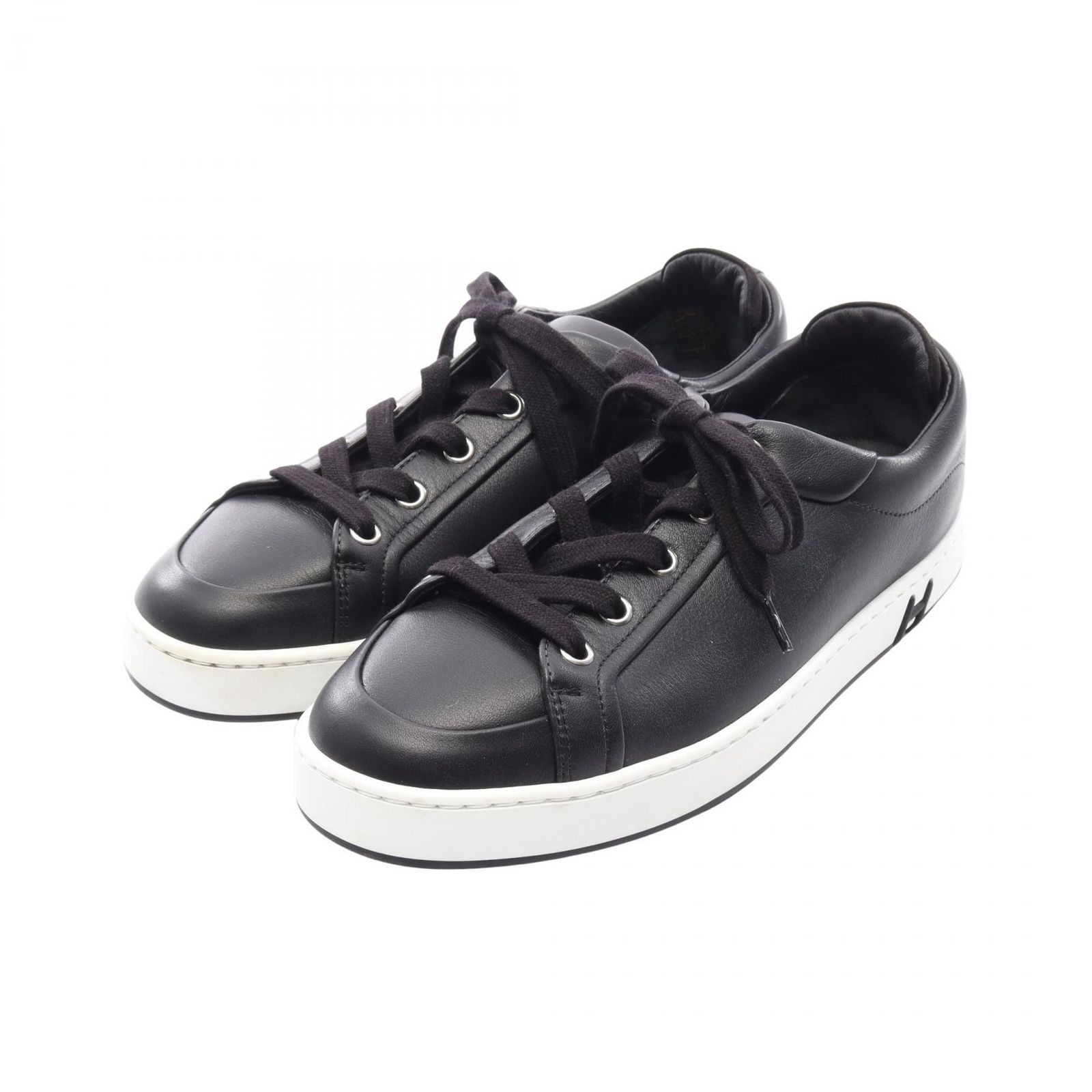 エルメス HERMES スニーカー Kid キッド ブラック レザー スニーカー キッド レディース Used A 47,880円