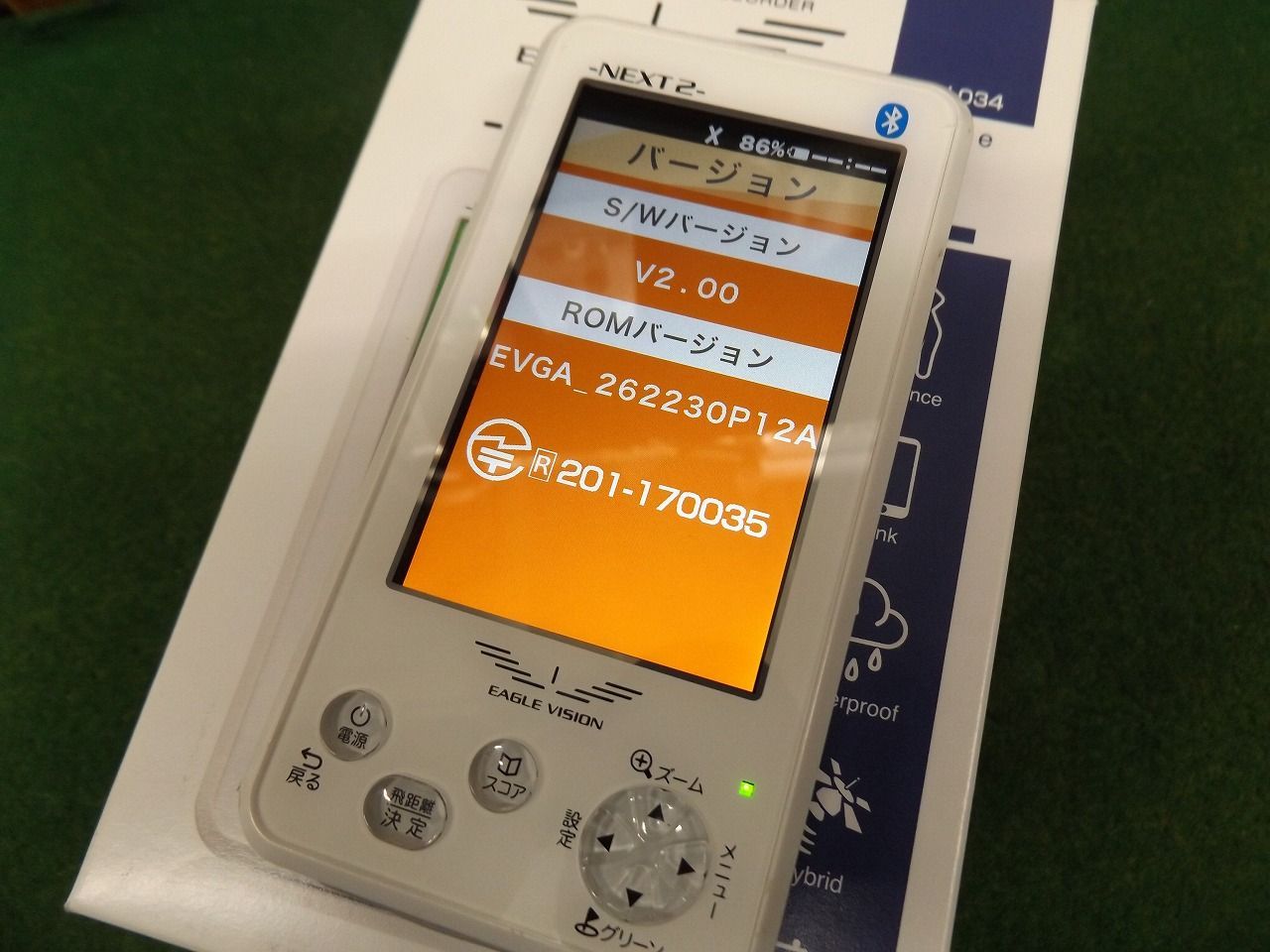 中古品 EAGLE VISION NEXT2 EV-034 美品 朝日ゴルフ イーグルビジョン ネクスト2 GPSナビ 距離計 .026795