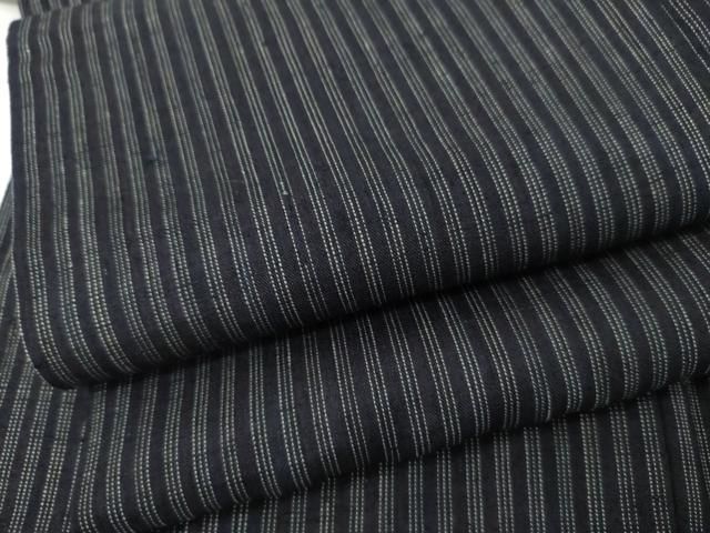 平和屋着物●男性　紬　縞　正絹　逸品　AABL7707cs