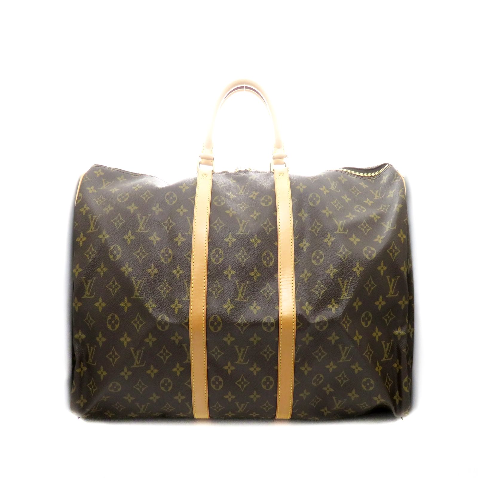 LOUIS VUITTON ルイ・ヴィトン キーポル・バンドリエール55 モノグラム M41414 ボストンバッグ モノグラムキャンバス ブラウン メンズ【中古】437