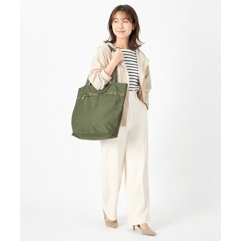 🎀レスポートサック Lesportsac MARKET TOTE ダークオリーブ 1541 LA60