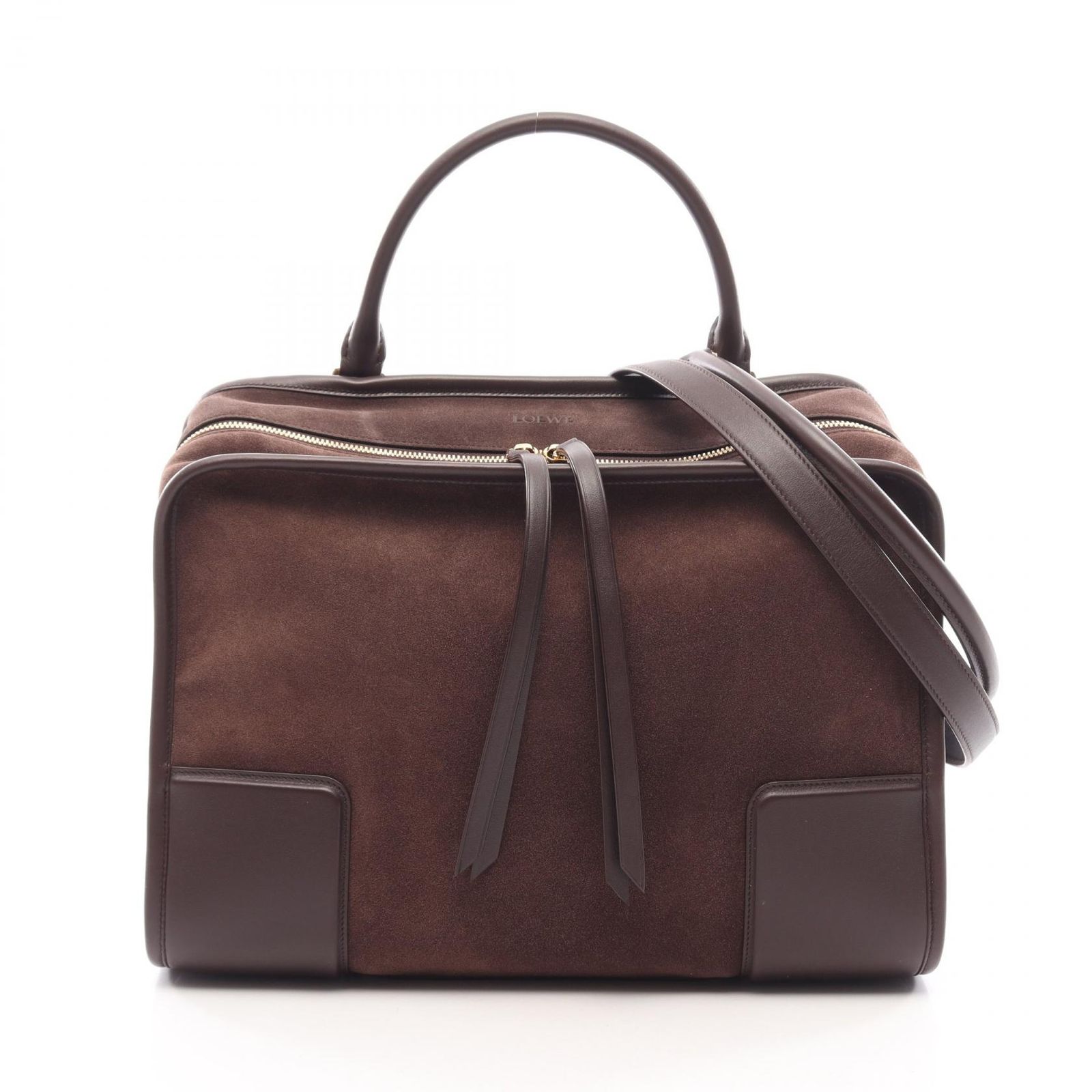 ロエベ LOEWE ハンドバッグ アマソナ180 ラージ 2WAY A039ASRX030018 スウェード レザー ショルダーバッグ レディース 新品