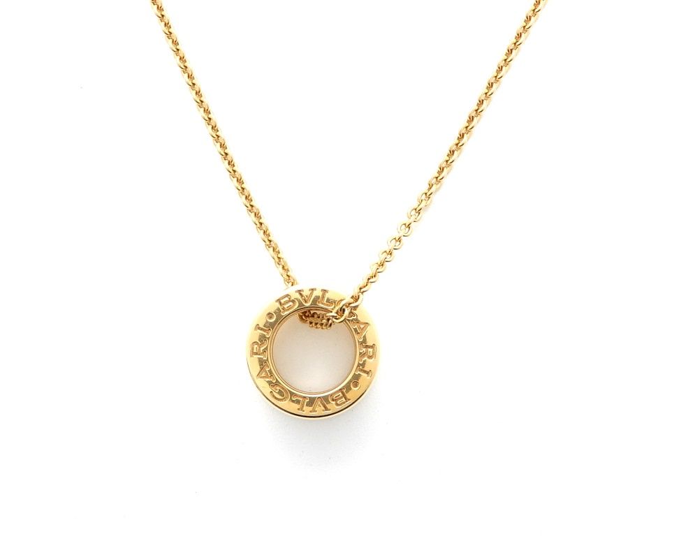 BVLGARI ブルガリ B-zero1ネックレス K18 ピンクゴールド セラミック レディース 2148104187048 【中古】432