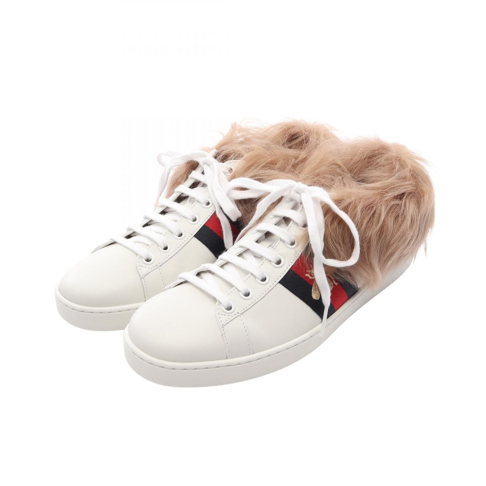 GUCCI グッチ Ace エース ファー スニーカー