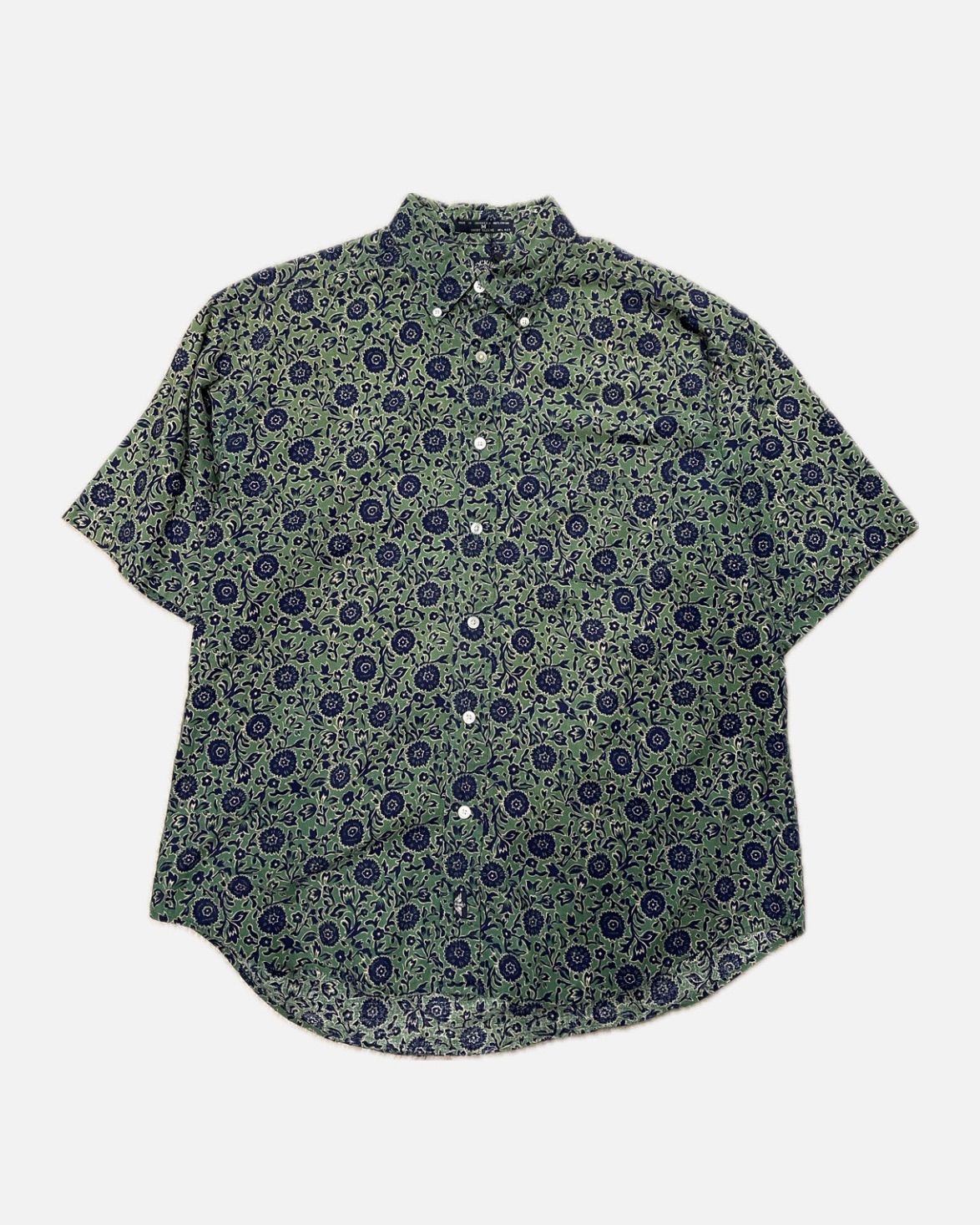 【 DOCKERS / Flower Pattern S/S Shirt 】ドッカーズ　花柄　柄シャツ　ボタンダウンシャツ　半袖シャツ　Mサイズ 6,257円