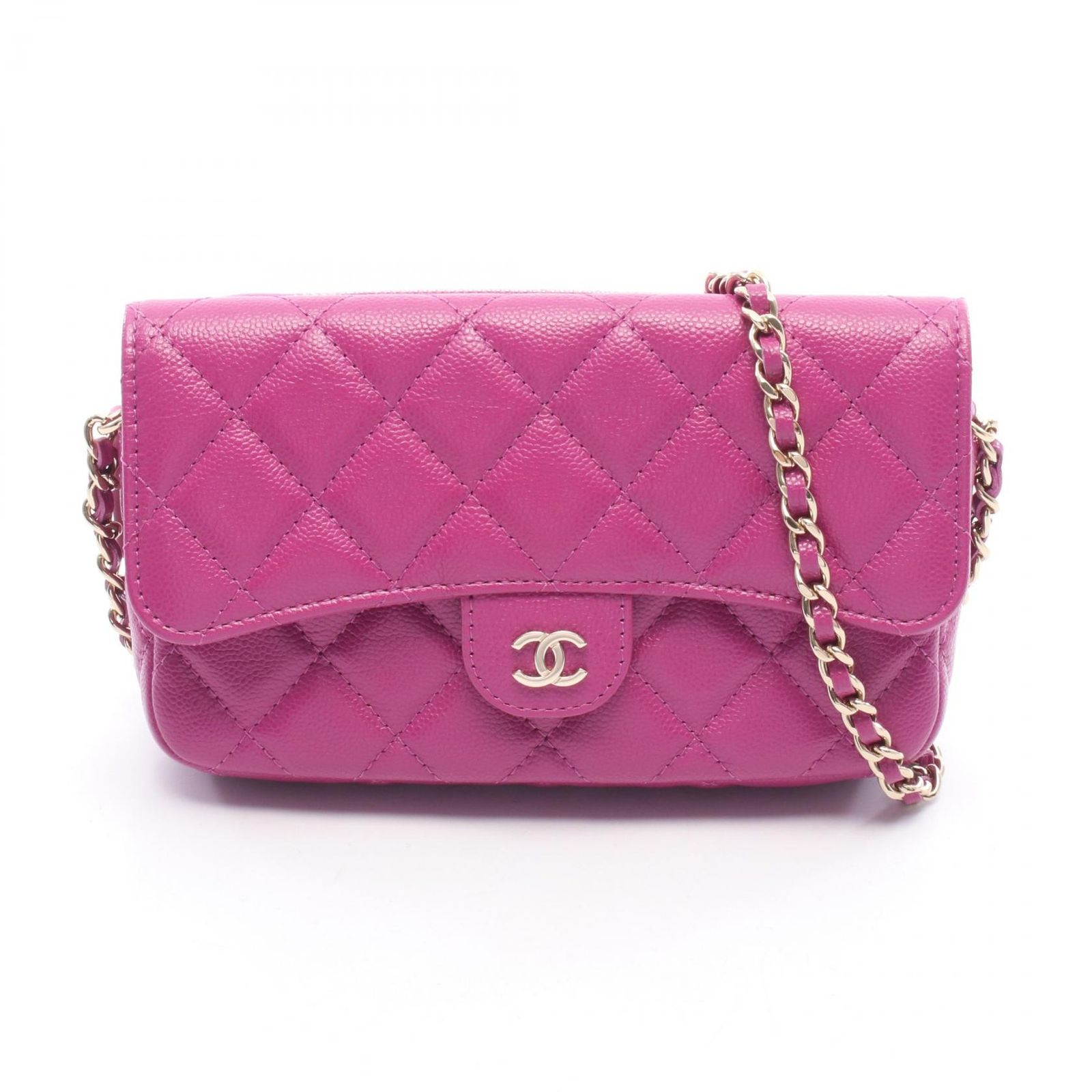 CHANEL シャネル マトラッセ チェーンフォンケースウォレット ショルダーバッグ