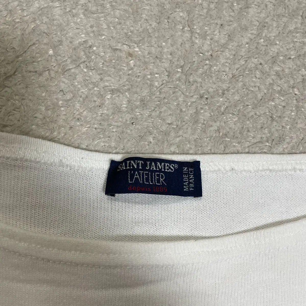 SAINT JAMES セントジェームス 長袖Tシャツ 白 6 【公式通販】