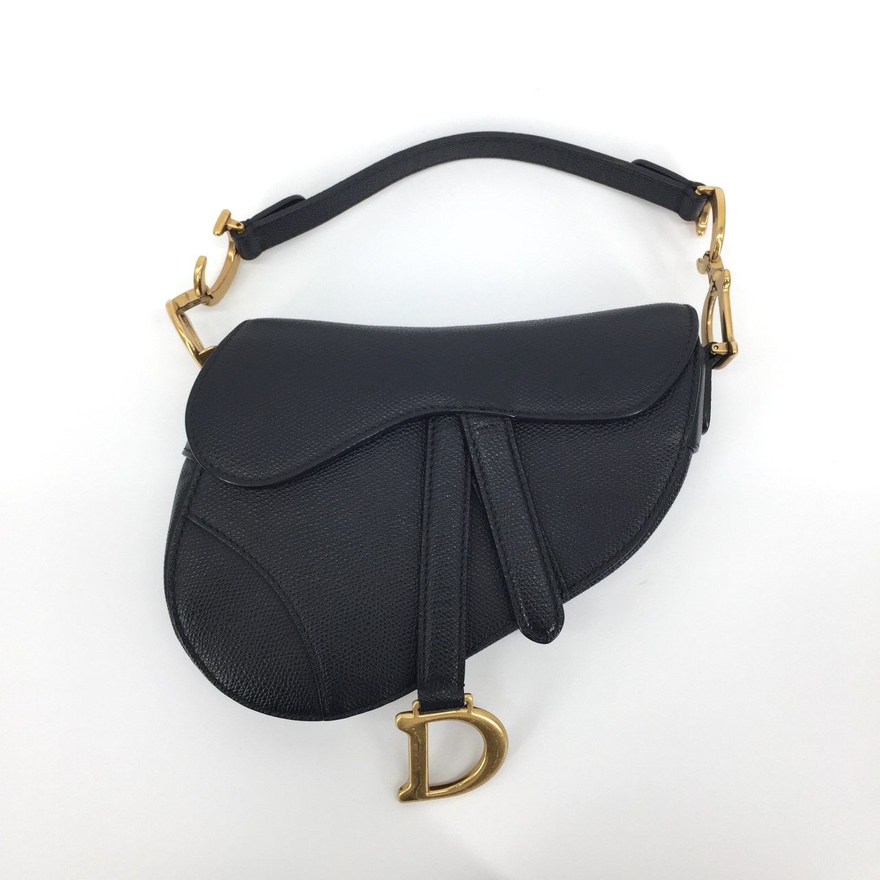 Christian Dior（クリスチャンディオール） サドルバッグ 2way レザー バッグ　ブラック