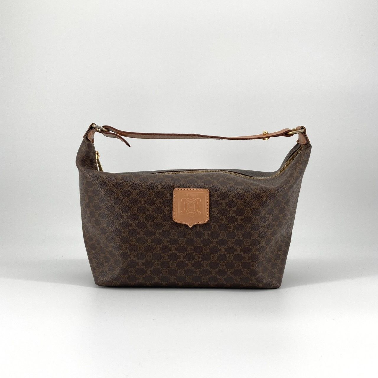 CELINE（セリーヌ） マダム柄 ハンドバッグ ブラウン