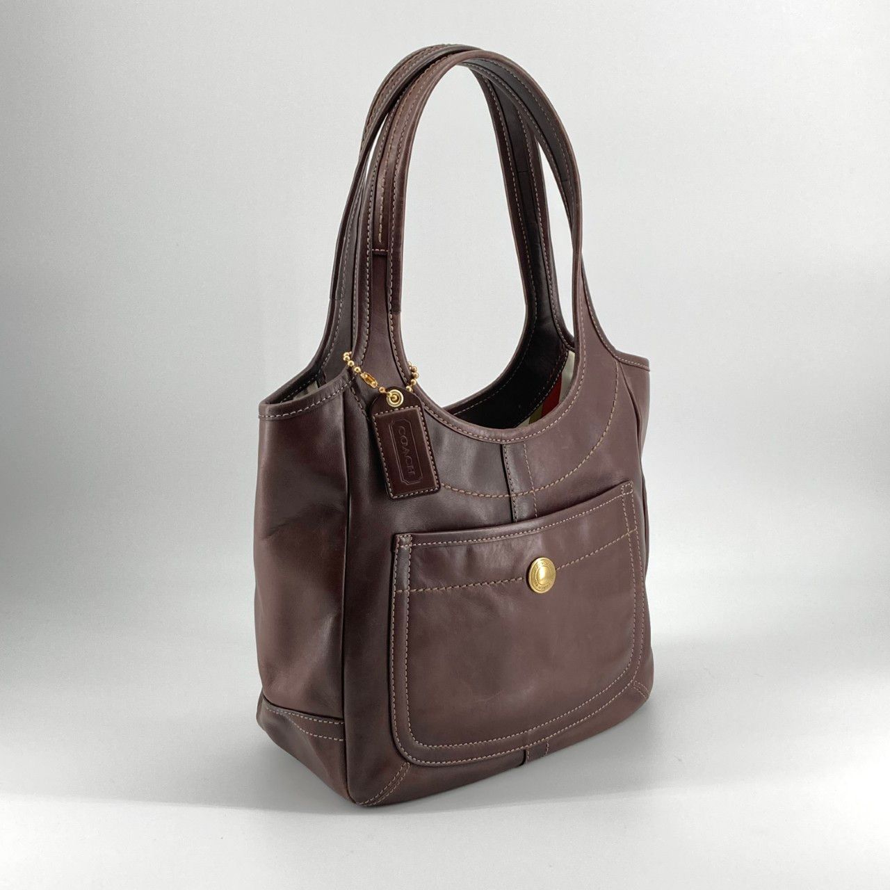 COACH（コーチ） エルゴ レザー 11285 トートバッグ ブラウン - メルカリ