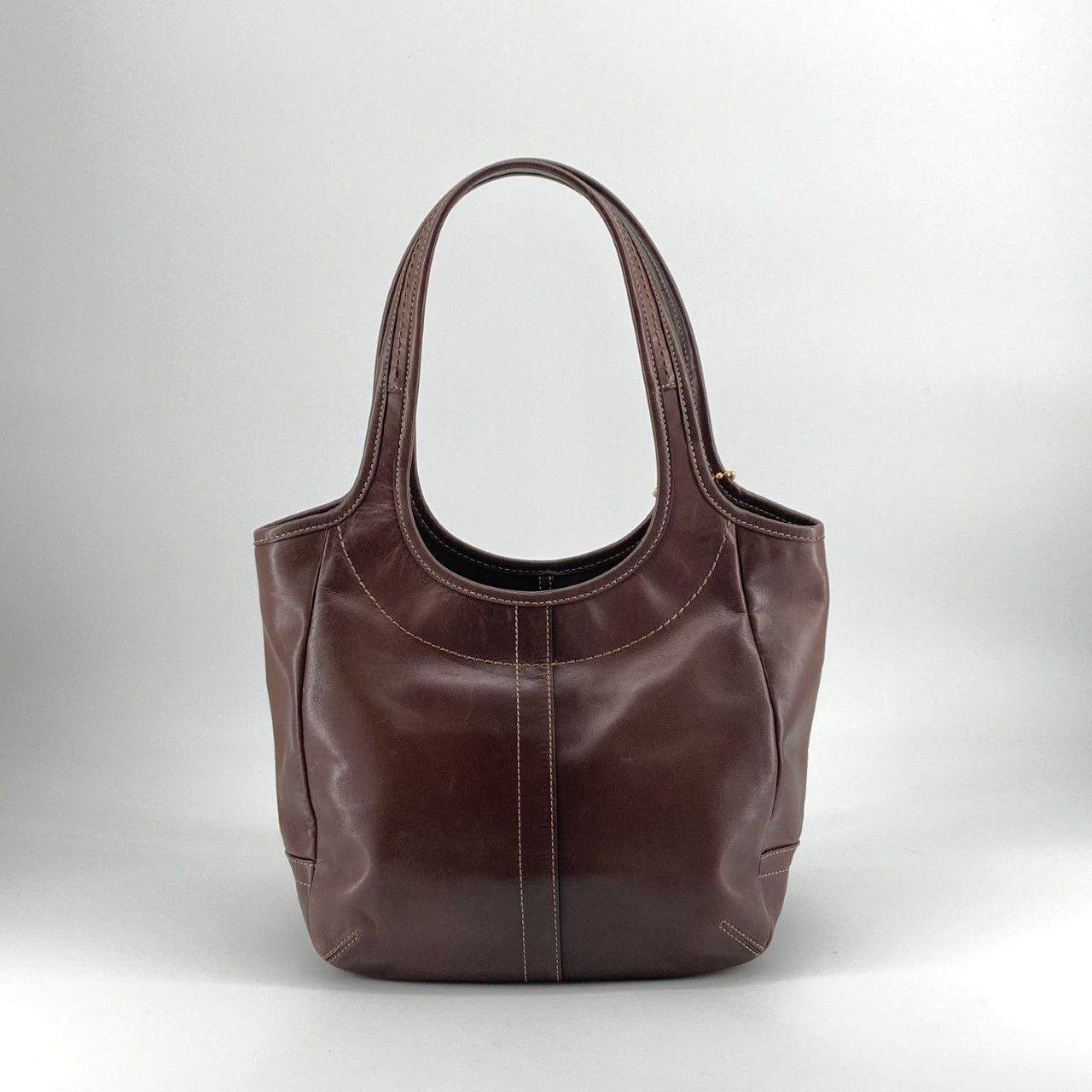 COACH　エルゴ　トートバッグ　ブラウン　レザー　11285 COACH（コーチ） エルゴ レザー 11285 トートバッグ ブラウン - メルカリ