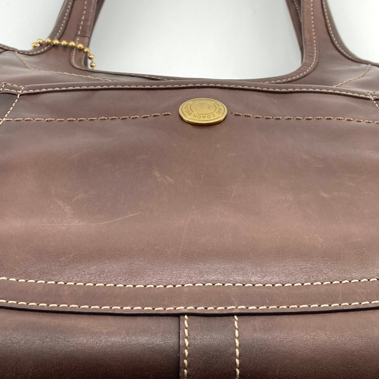 COACH（コーチ） エルゴ レザー 11285 トートバッグ ブラウン - メルカリ