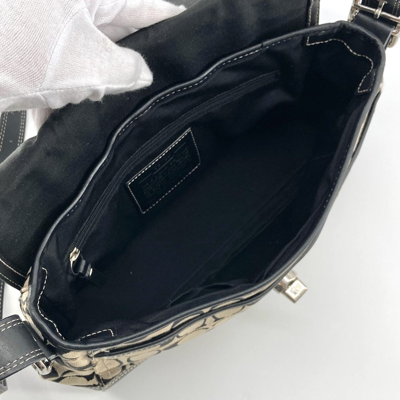 COACH（コーチ） シグネチャー ターンロック キャンバス F13066 