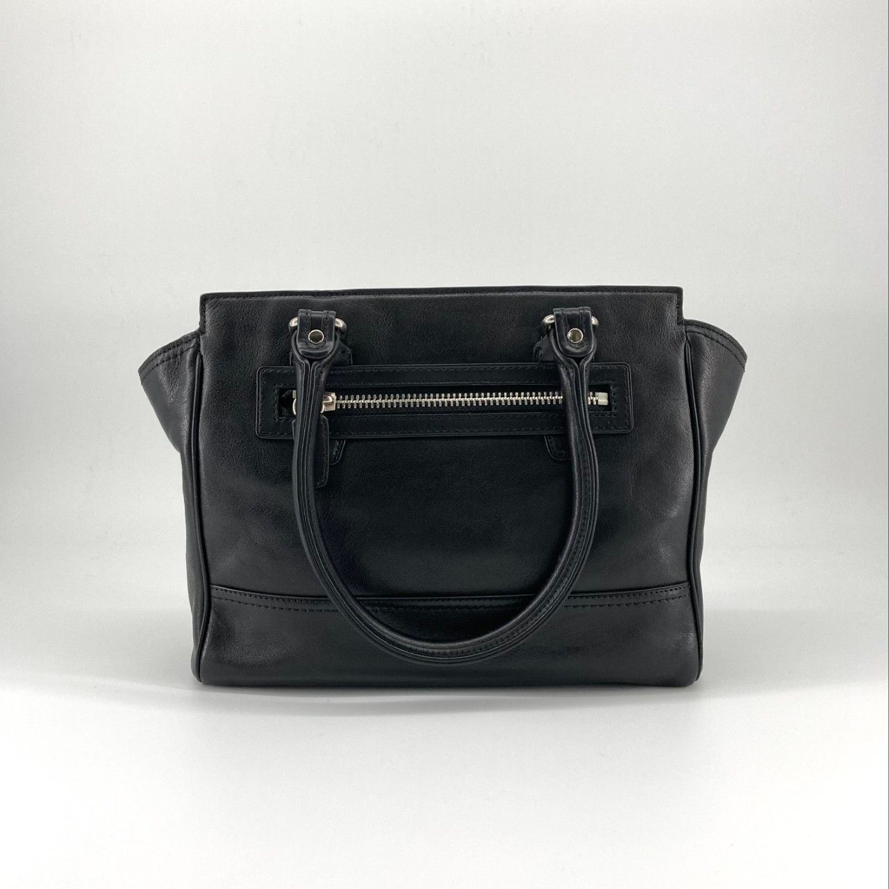 コーチバッグ(ハンドバッグ)ブラックレザー キャリーオールアウトレット COACH（コーチ） レガシー キャンダス キャリーオール 19891