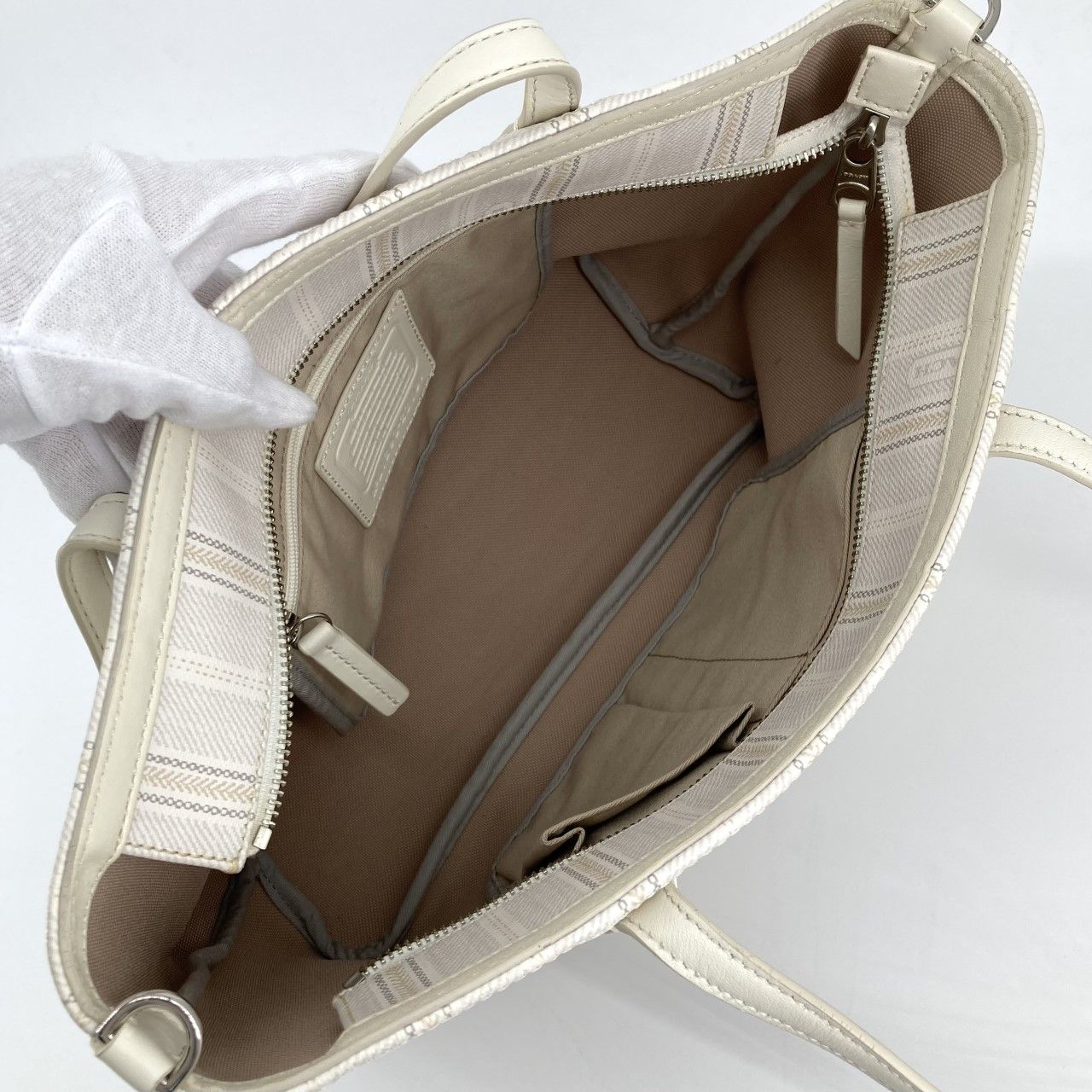 COACH（コーチ） ウィークエンド 2WAY ストライプ 23101 トートバッグ 